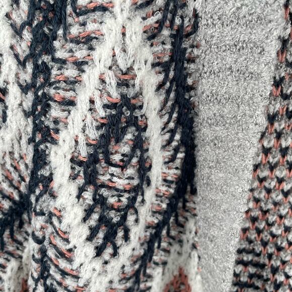 Roxy Women's Cardigan Knit Sweater Women XS Aztec Tribal Boho Open Front Drape - Picture 4 of 10